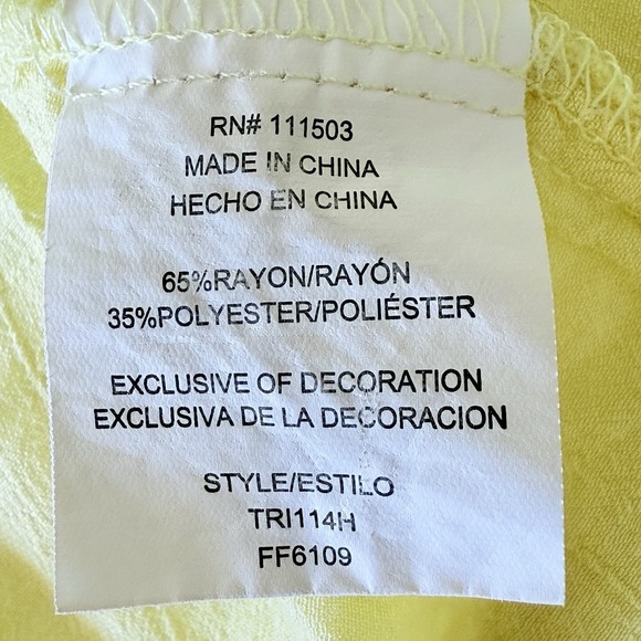 Anthropologie Fig‎ & Flower Top Womens L Boho Peasant Blouse Button Up Coastal - Picture 8 of 8